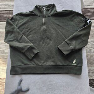 Kangol Born British 1/4 zip mock neck sweather